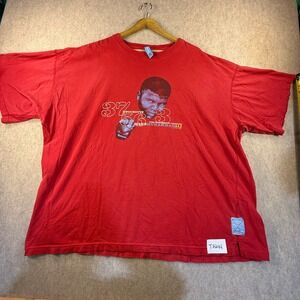 Platinum FUBU Muhammad Ali Graphic T-Shirt Red Mens 3XL Boxing 56 Wins 37 KOs